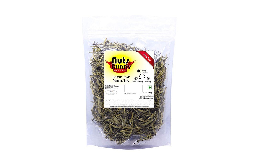 Nuts Buddy Loose Leaf White Tea    Pack  200 grams